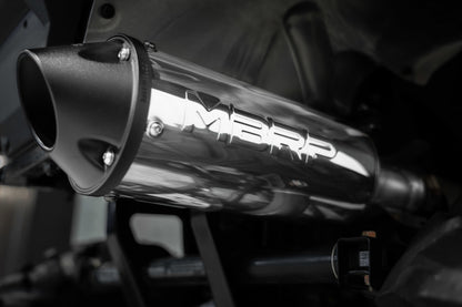 MBRP 2015 Polaris Hawkeye 325/Sportsman ETX 5in Single Slip-On Performance Series Exhaust