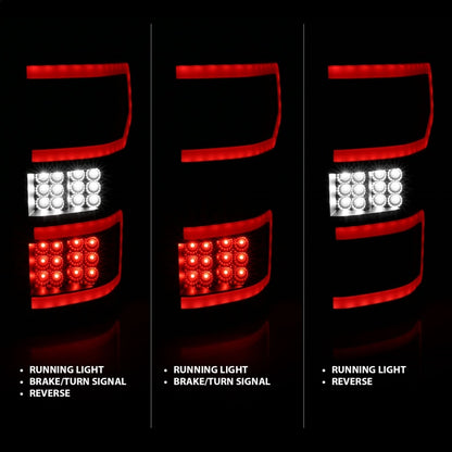 ANZO 18-19 Ford F-150 LED Taillights Black