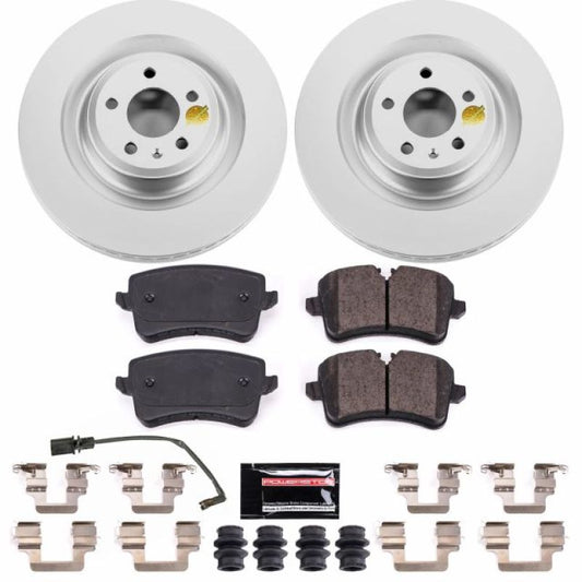 Power Stop 16-18 Audi A7 Quattro Rear Z23 Evolution Sport Coated Brake Kit