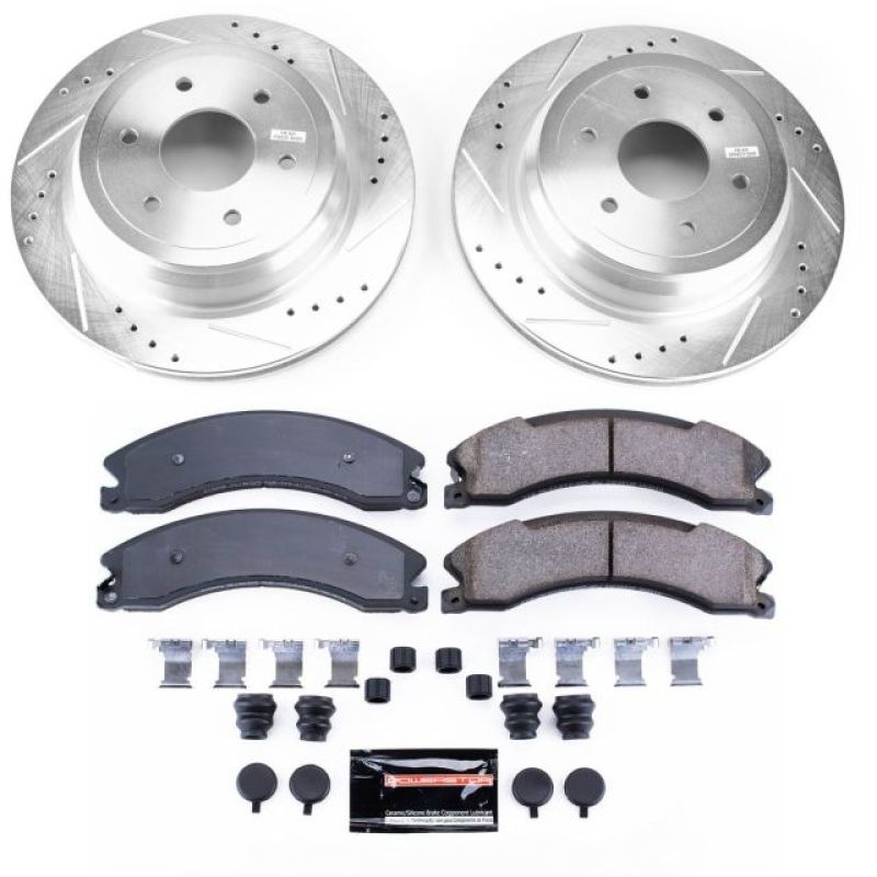 Power Stop 16-18 Nissan Titan XD Rear Z23 Evolution Sport Brake Kit