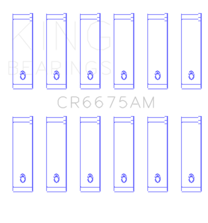 King Engine Bearings Chrysler 3.3/3.8 V6 (Size +0.25mm) Connecting Rod Bearing Set