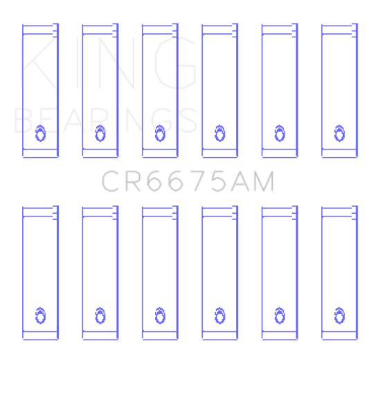 King Engine Bearings Chrysler 3.3/3.8 V6 (Size +0.25mm) Connecting Rod Bearing Set