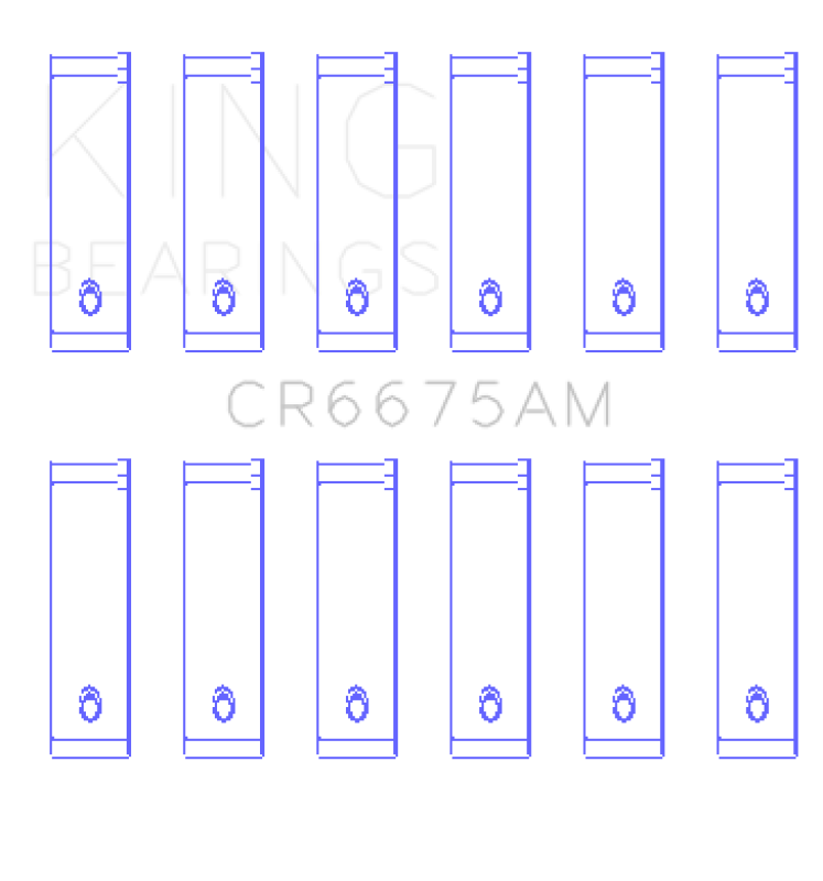 King Engine Bearings Chrysler 3.3/3.8 V6 (Size +1.0mm) Connecting Rod Bearing Set