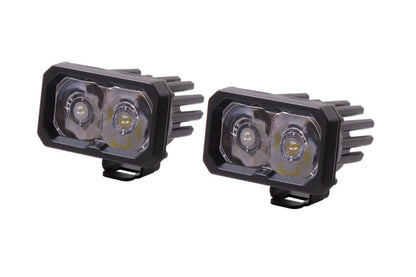 Diode Dynamics Stage Series 2 In LED Pod Sport - White Spot Standard RBL (Pair)