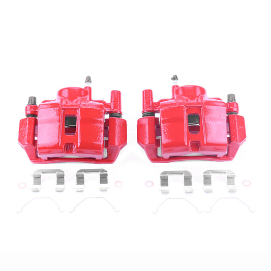 Power Stop 98-02 Mazda 626 Front Red Calipers w/Brackets - Pair