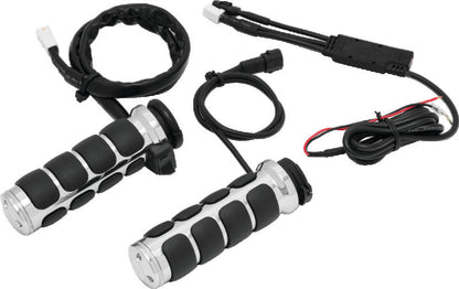 Kuryakyn Heated ISO Grips Cable Chrome