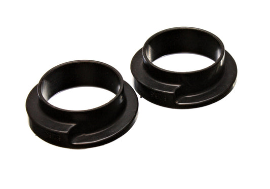 Energy Suspension Universal 2-3/16in ID 3in OD 1in H Black Coil Spring Isolators (2 per set)