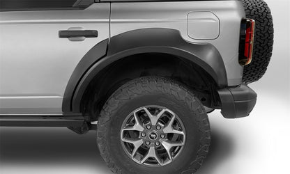 Bushwacker 2021+ Ford Bronco 4-Door Extend-A-Flares 4pc - Black