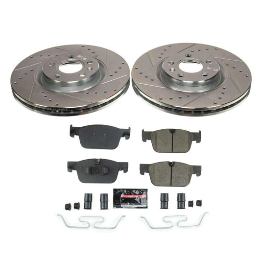 Power Stop 18-22 Volvo XC60 Front Z23 Evolution Brake Kit