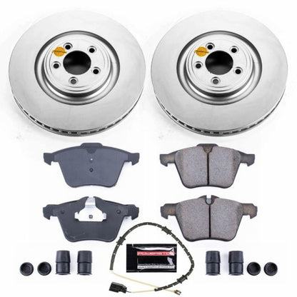 Power Stop 10-15 Jaguar XF Front Z23 Evolution Sport Coated Brake Kit