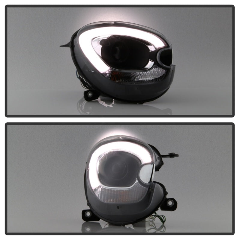 Spyder Mini Cooper Countryman 11-15 Headlights - Halogen Model Only - Black PRO-YD-MCO11-DRL-BK