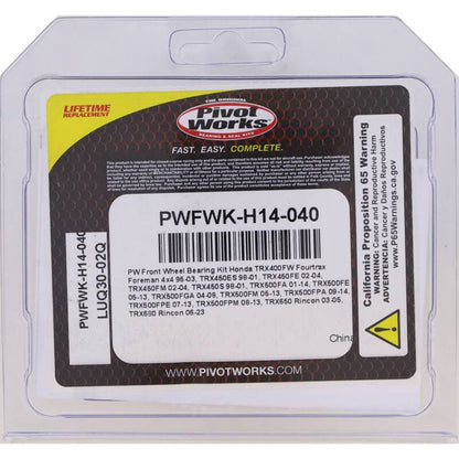 Pivot Works 95-03 Honda TRX400FW Fourtrax Foreman 4x4 PW - Front Wheel Bearing Kit