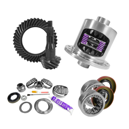 Yukon 9.75in Ford 3.73 Rear Ring & Pinion Install Kit 34 Spline Positraction Axle Bearings