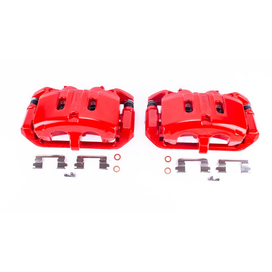 Power Stop 15-17 Ford Mustang Front Red Calipers w/Brackets - Pair