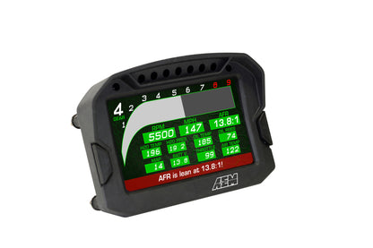 AEM CD-5LG Carbon Logging Digital Dash Display w/ Internal 10Hz GPS & Antenna