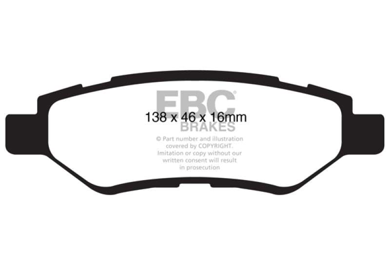 EBC 08-13 Cadillac CTS 3.0 Ultimax2 Rear Brake Pads