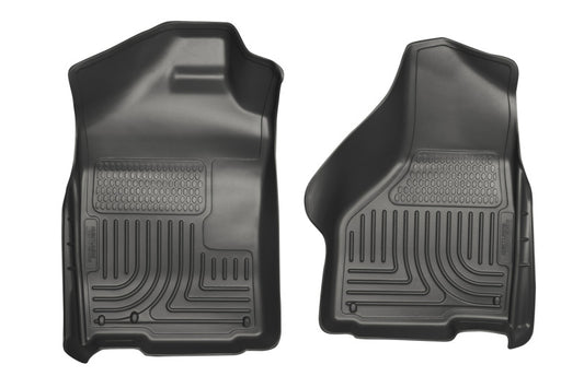 Husky Liners 03-12 Dodge Ram 1500/2500/3500 Series Regular/Quad Cab WeatherBeater Black Floor Liners