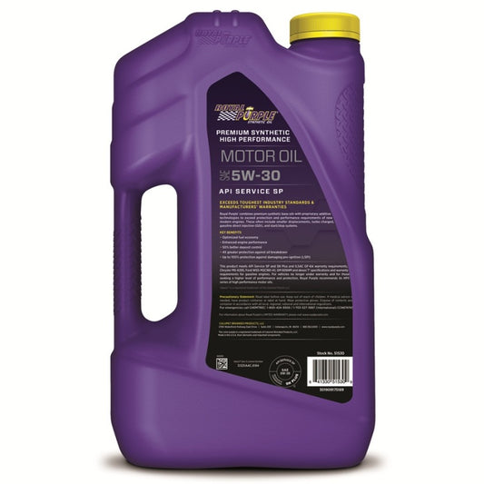 Royal Purple Premium Synthetic High Performance Multi-Grade 5W-30 Motor Oil - 5 Quart