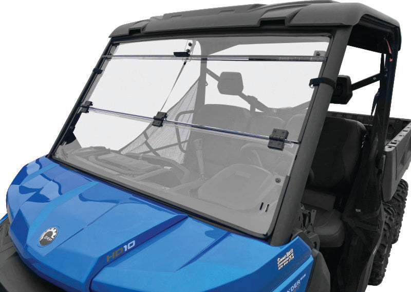 QuadBoss 16-22 Can-Am Defender HD10 Windbreak Folding Windshield