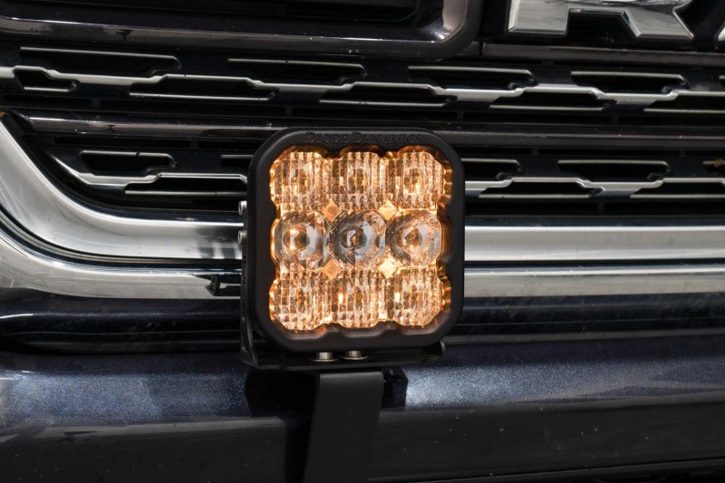 Diode Dynamics SS5 Bumper LED Pod Light Kit for 2019-Present Ram - Sport Yellow Driving