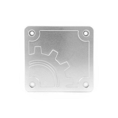 BuiltRight Industries 2020 Jeep Gladiator Bed Plug Plate Cover (Alum) - Silver