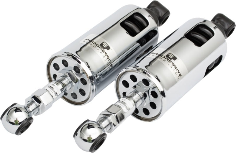 Progressive 89-99 Harley Softail 422 Series Shocks Heavy Duty - Chrome