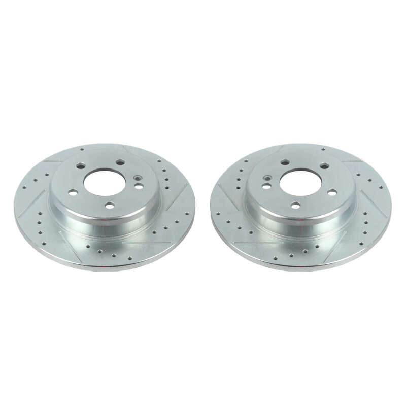 Power Stop 17-18 Mercedes-Benz C300 Rear Evolution Drilled & Slotted Rotors - Pair