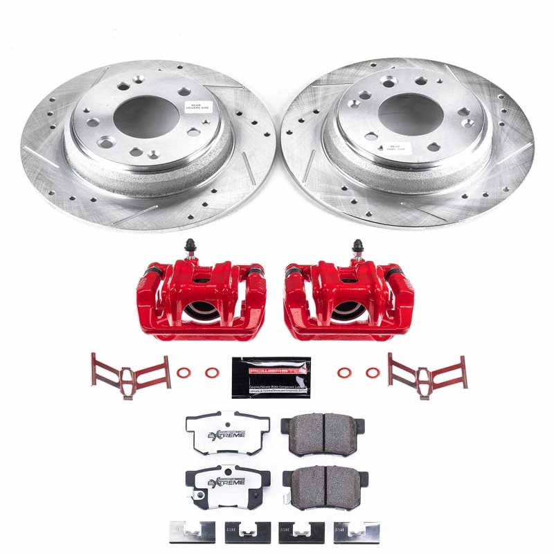 Power Stop 91-95 Acura Legend Rear Z26 Street Warrior Brake Kit w/Calipers