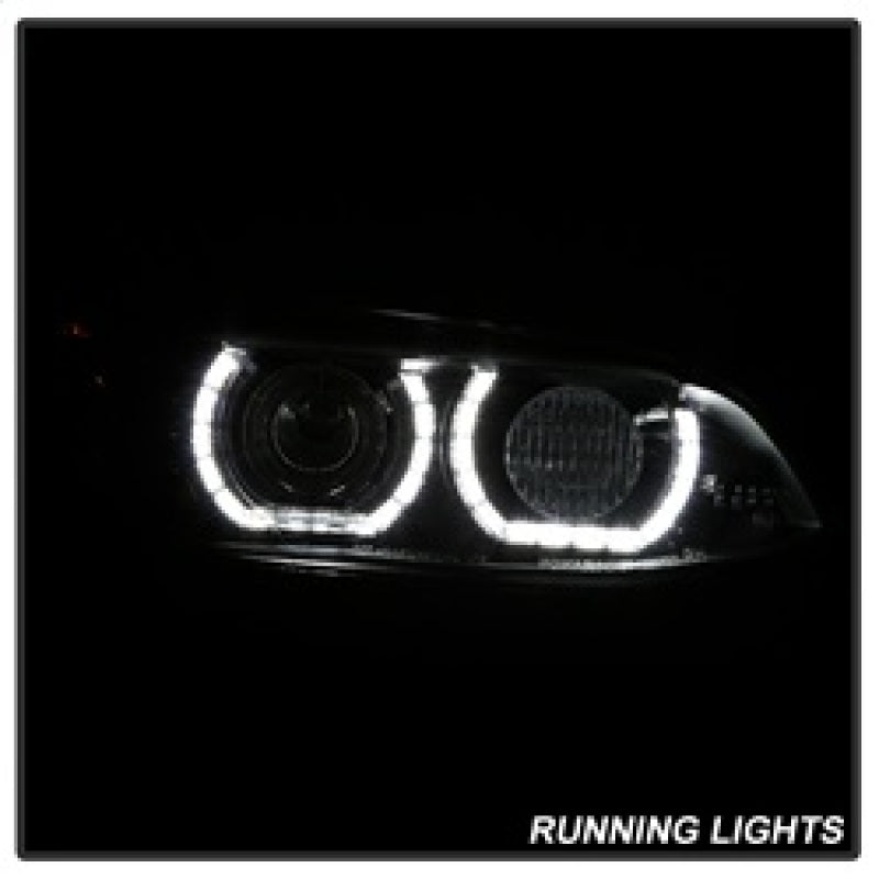 Spyder 08-10 BMW F92 3 Series Projector Headlights - LED DRL - Black (PRO-YD-BMWE9208-DRL-BK)