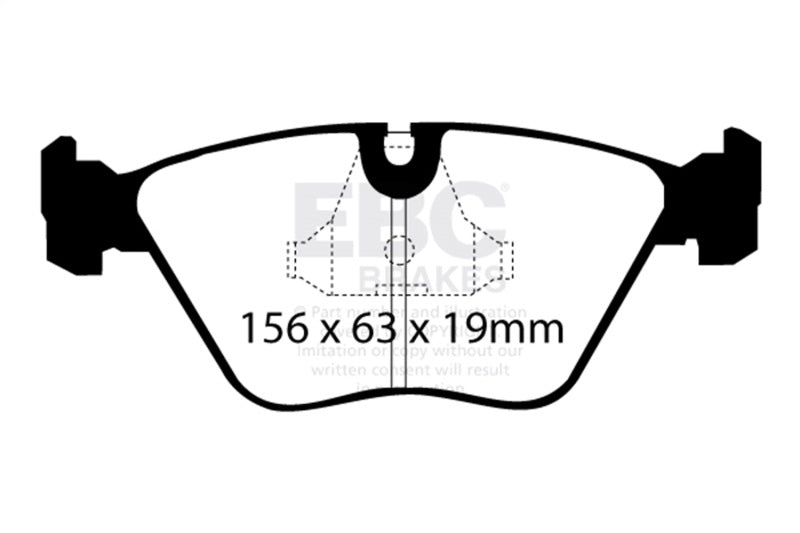 EBC 92-95 BMW M3 3.0 (E36) Ultimax2 Front Brake Pads