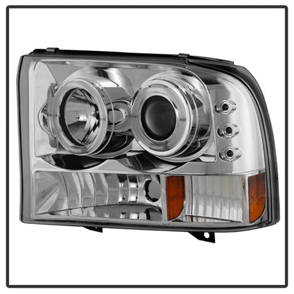 Spyder Ford F250 Super Duty 99-04 Projector Version 2 LED Halo LED Chrm PRO-YD-FF25099-1P-G2-C