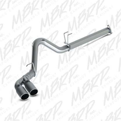 MBRP 2015 Ford F250/350/450 6.7L 4in Filter Back Dual Single Side Exit 5in Tips T409 Exhaust