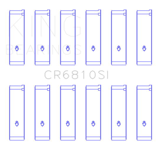 King Engine Bearings Chrysler 215 (Size +0.25mm) Connecting Rod Bearing Set