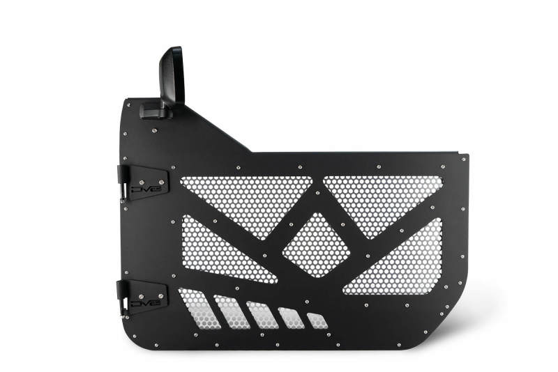 DV8 18-22 Jeep 4 Door JL/JT Aluminum Half Doors with Perforated Mesh Front