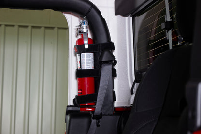 Fishbone Offroad Padded Roll Bar Black Fire Extinguisher Holder