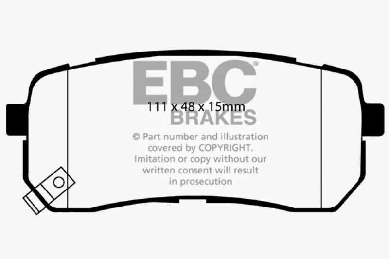 EBC 15+ Kia Sedona 3.3 Ultimax2 Rear Brake Pads