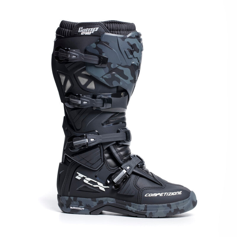 TCX Comp Evo 2 Michelin Boot Black/Camo Size - 44