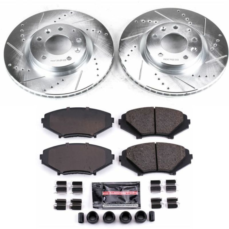 Power Stop 04-08 Mazda RX-8 Front Z23 Evolution Sport Brake Kit