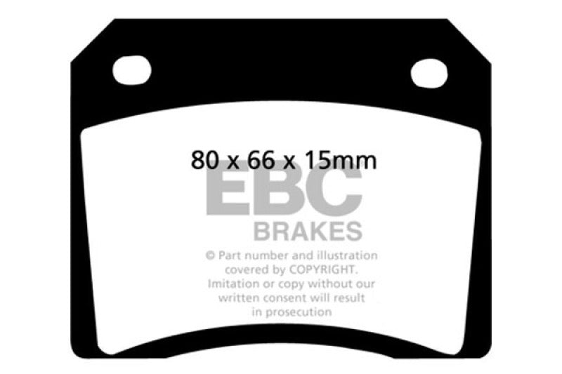 EBC 67-74 Ac 428 7.0 Yellowstuff Rear Brake Pads