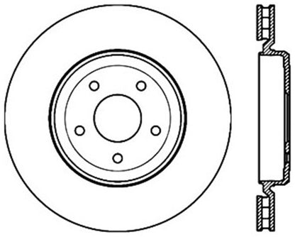 StopTech Power Slot 06-10 Corvette (Z06) / 10 Corvette Grand Sport Rear Left Slotted CRYO Rotor