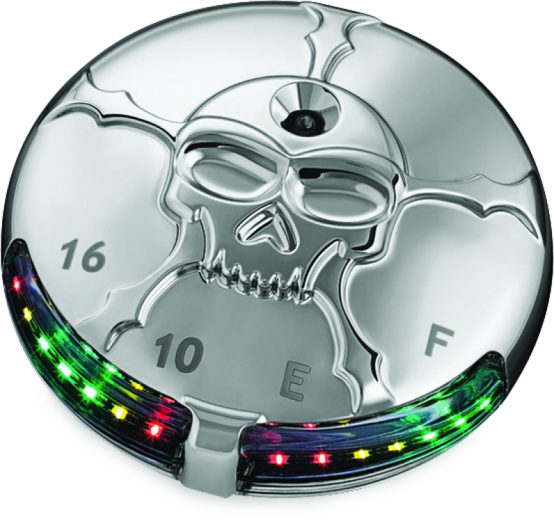 Kuryakyn Zombie Fuel & Battery Gauge Chrome