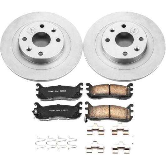 Power Stop 97-03 Ford Escort Rear Z17 Evolution Geomet Coated Brake Kit