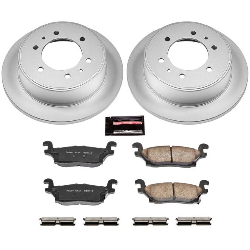 Power Stop 06-10 Hummer H3 Rear Z17 Evolution Geomet Coated Brake Kit