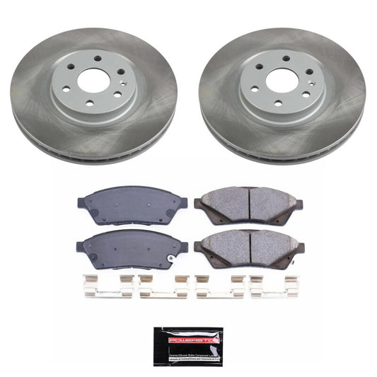 Power Stop 2011 Saab 9-4X Front Semi-Coated Rotor Kit