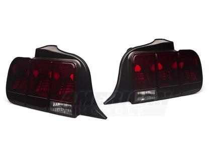 Raxiom 05-09 Ford Mustang Tail Lights- Black Housing (Smoked Lens)