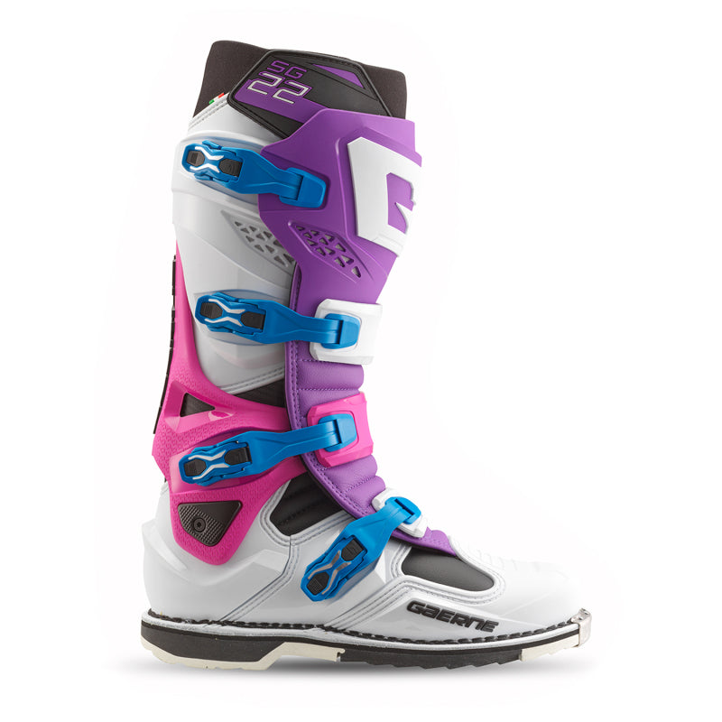 Gaerne SG22 Limited Edition Boot Purple/White/Rhodamine Size - 10