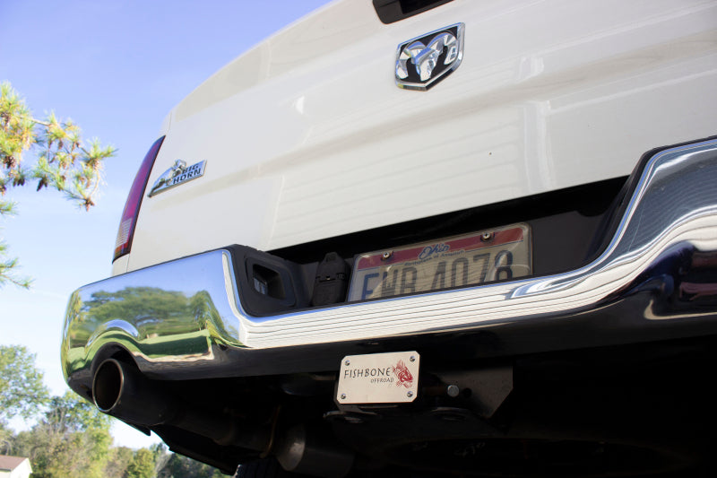 Fishbone Offroad Hitch Cover - 2In Hitch - Black Powdercoated Steel