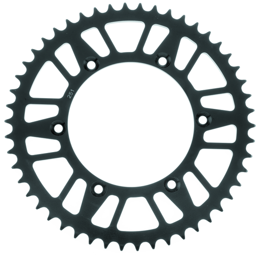 BikeMaster Yamaha Rear Steel Sprocket 520 51T - Black