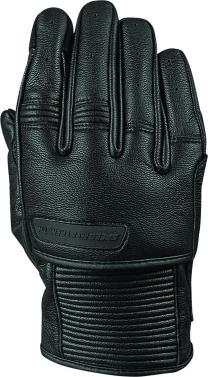 Speed and Strength Off the Chain Leather Gloves Black - Small