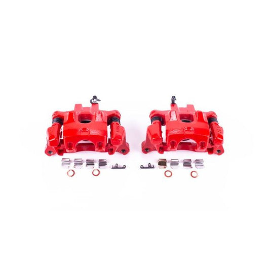 Power Stop 2000 Toyota Camry Rear Red Calipers w/Brackets - Pair